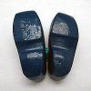 Wooden Shoe Party Favor Blue Clogs w/ Flower Design - Image 4